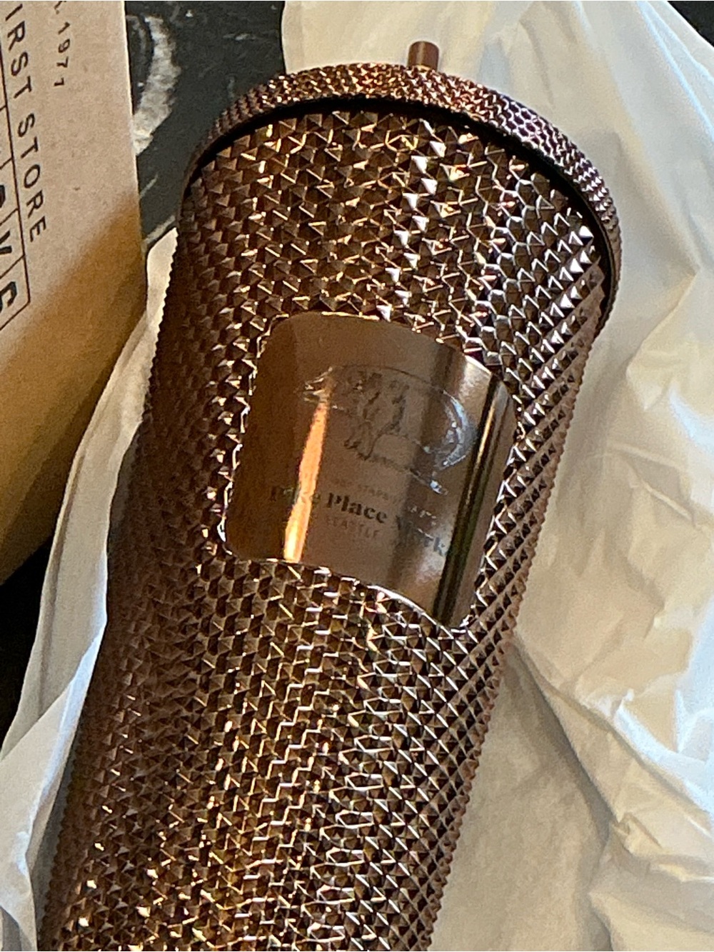 Starbucks Exclusive Pike Place Metallic Studded Tumbler - Picture 3 of 7